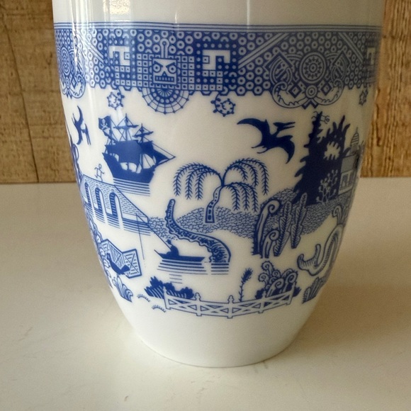 Calamityware Porcelain Blue White Willow Things Could Be Worse Mug - Picture 4 of 6